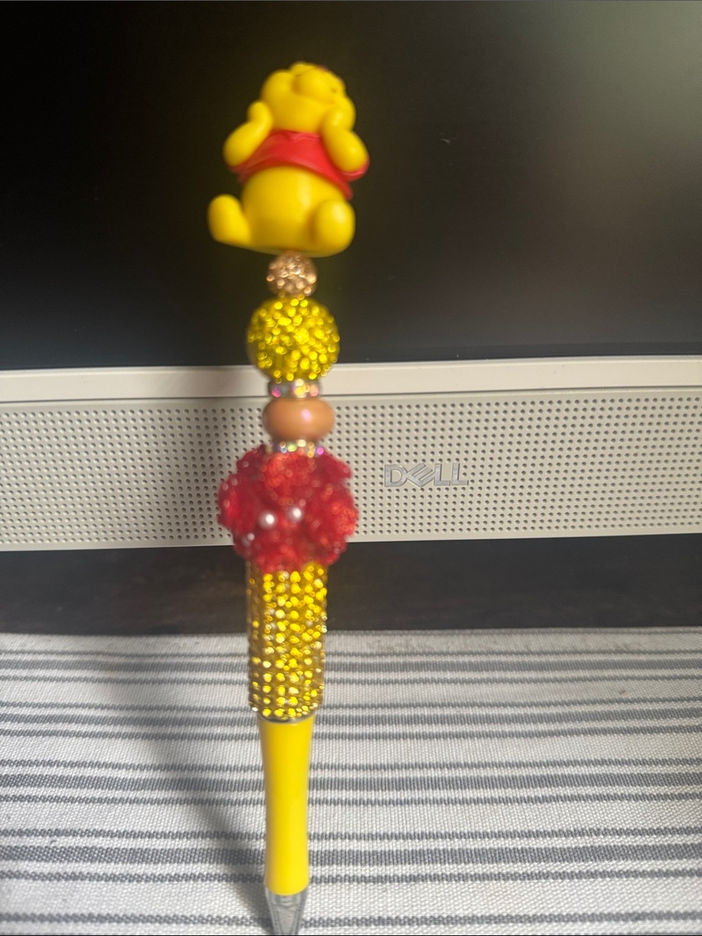 Winnie the Pooh Beaded Yellow Pen